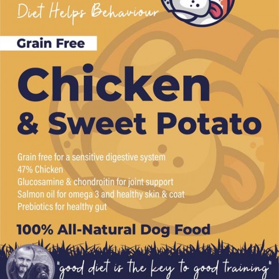 Chicken and sweet potato best sale dog food